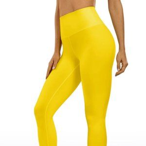 NEW NWT CRZ Yoga Legging Pants, Yellow Women's XL, Butterluxe 28"